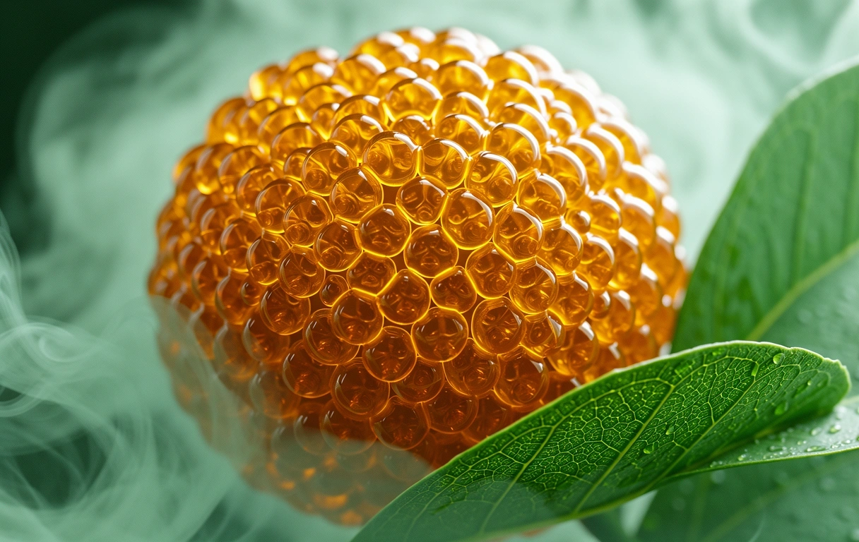 Microscopic view of organic cellular vitality
